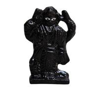 craftslook Iron Shani Dev Statue 3'' inch - Shani Navagraha Idol from Nine Planets Series - Black Loha Shanaishchara Murti for Puja, Gochar, Worship & Remedies - Vastu Spiritual Hindu God Figurine