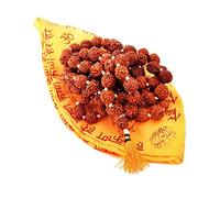 CraftsLook Rudraksha Jaap Mala with Jaap Bag Gaumukhi 108 + 1 10-12 mm Beads