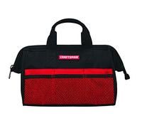 Craftsman 13 in. W Wide Mouth Tool Bag 6 pocket Black/Red