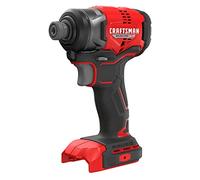 CRAFTSMAN 20V Brushless Cordless Impact Driver, 1/4 in, Tool Only (CMCF813B)