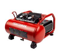 Craftsman Air Compressor, 3 Gallon 1.5 HP Max 155 Psi Pressure Oil-Free Portable, Red- CMXECXA0200341