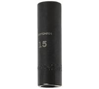 CRAFTSMAN Deep Impact Socket, Metric, 1/2-Inch Drive, 15mm (CMMT16076)