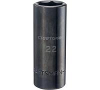 CRAFTSMAN Deep Impact Socket, Metric, 1/2-Inch Drive, 22mm (CMMT16085)