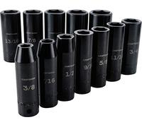 CRAFTSMAN Deep Impact Socket Set, SAE, 1/2-Inch Drive, 12 Pieces (CMMT15886)