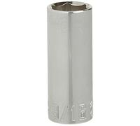 CRAFTSMAN Deep Socket, SAE, 1/4-Inch Drive, 9/16-Inch, 6-Point (CMMT43587),Full Polish