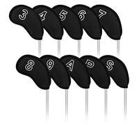 Craftsman Golf 10 pcs/Set Meshy Golf Iron Headcovers Head Covers Set for Taylormade Callaway Mizuno Cobra Ping Large Clear White No.