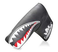 Craftsman Golf Black Synthetic Leather Shark Golf Blade Putter Cover Headcover