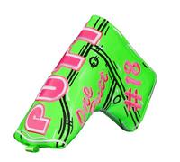 Craftsman Golf Blade Putter Cover for Golf Club Blade Putter Headcover with Magnetic Closure Neon Green Pink Design Fit for Taylormade Odyssey Scotty Cameron Ping