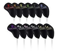 Craftsman Golf Personalized Custom Name Iron Headcover set 12ps/set with Colorful No. For Right Handed Golfer Hook &Loop Closure