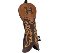 Craftsman Golf Western Cowboy Brown Leather Driver Fairway Wood Putter Head Cover Headcover Protector
