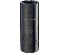 CRAFTSMAN Impact Socket, Deep, SAE, 3/8 in. Drive, 17MM (CMMT15906)