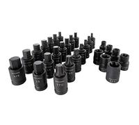 CRAFTSMAN Impact Socket Set, 1/2-Inch Drive, 28-Piece, MM/SAE (CMMT42031)