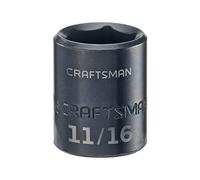 CRAFTSMAN Impact Socket, Shallow, Metric, 3/8 in. Drive, 11MM (CMMT15840)