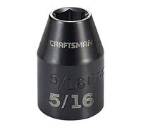 CRAFTSMAN Impact Socket, Shallow, SAE, 3/8 in. Drive, 5/16 in. (CMMT15831)