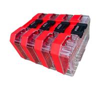 Craftsman Nano Small Versastack Compatible Stackable Plastic Storage Cases 4 Pack
