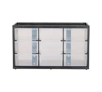 Craftsman Plastic Storage Organizer Bin System, 9 Compartment, Modular, Home Office