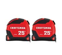 CRAFTSMAN PRO Reach 25 ft Tape Measure, 2 Pack, 14 Ft Reach, Easy to Read Extra Wide Blade (CMHT37265S)