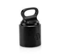 CRAFTSMAN ROAD Cast Iron Door Stop Decorative, Weighted Heavy Door Weight 7lb Antique Free Standing 7' x 4' Non Slip with Handle (Black)