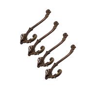 CRAFTSMAN ROAD French Slender Wall Hooks Antique Brass -