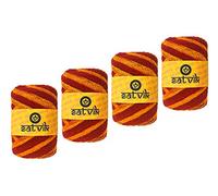 Craftsman SATVIK 4 Pc Satvik Red Moli Kalawa Mouli Mauli Hindu Pooja Sacred Thread Raksha Sutra, for Home and Temple