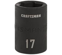 CRAFTSMAN Shallow Impact Socket, Metric, 1/2-Inch Drive, 17mm (CMMT15865)