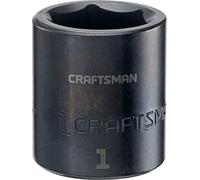 CRAFTSMAN Shallow Impact Socket, SAE, 1/2-Inch Drive, 1-Inch (CMMT15858)