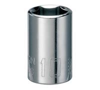 CRAFTSMAN Shallow Socket, Metric, 1/4-Inch Drive, 10mm, 6-Point (CMMT43508)