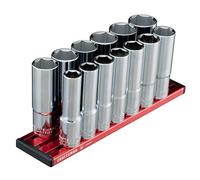 Craftsman V-Series Socket Set, Deep MM, 1/2 Inch Drive, 13 Piece (CMMT17595V)
