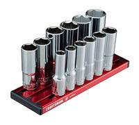 CRAFTSMAN V-Series Socket Set, Deep MM, 3/8 Inch Drive, 12 Piece (CMMT17560V)