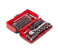 CRAFTSMAN V-Series Socket Set, Shallow MM, 1/4 Inch Drive, 38 Piece (CMMT45751V)