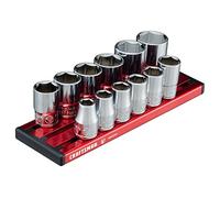 CRAFTSMAN V-Series Socket Set, Shallow MM, 3/8 Inch Drive, 12 Piece (CMMT17530V)