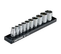 CRAFTSMAN V-Series Socket Set, Shallow SAE 1/4 Inch Drive, 10 Piece (CMMT17300V)