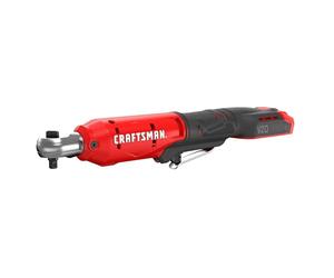 CRAFTSMAN V20 Cordless Ratchet Wrench, 1/4" Drive, 35 Ft-lbs of Torque, Bare Tool Only (CMCF934B)