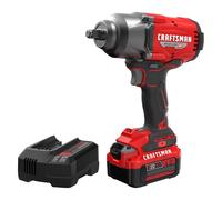CRAFTSMAN V20 RP Impact Wrench, Cordless, Brushless, High Torque, 1/2", 4Ah Battery and Charger Included (CMCF940M1)
