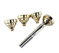 Craftsmanship 7C 5C 3C 1 Brass For Trumpet Mouthpiece Set Gold Plated Intermediate To Advanced Level For Musicians, Students, And Performers