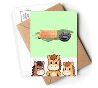 craftsmanship scenes scholar statiry Postcards Envelopes Cards Mailing Year Horse