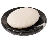 CraftsOfEgypt Black Marble Soap Dish - Polished and Shiny Marble Dish Holder - Beautifully Crafted Bathroom Accessory
