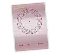 CraftStar Clock Face Stencil - Small Reusable Clock Stencil with Roman Numerals
