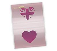 CraftStar Heart Union Jack Stencil - Reuseable Mini Union Jack Heart Stencil