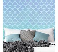 CraftStar Large Mermaid Scales Repeating Pattern Stencil - All Over Sea Themed Stencil