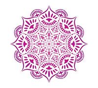 CraftStar Reflections Mandala Stencil - Reusable Medallion Motif Template
