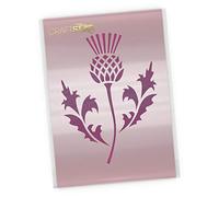 CraftStar Scottish Thistle Stencil - National Emblem of Scotland - Reusable A4 Mylar Template