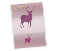 CraftStar Stag Stencil - 2 Stag templates on an A4 Reusable Mylar Stencil Sheet