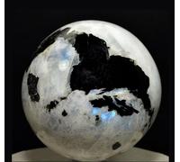 CRAFTSTRIBE Rainbow Moonstone Sphere Ball Reiki Healing Table Décor Natural Crystal Stone