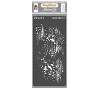 CraftTreat Reusable Grunge Stencils for Painting on Wood - Distressed Paint - 4x8 Inch - Mini Background Textured Stencils for Card Making Designs