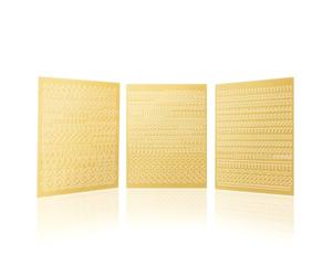 CraftWerk Letter Candle Stickers - Adhesive Letter Stickers for Sticking and Decorating for Wedding, Christening, Confirmation or Communion - with Numbers and Symbols (Gold Straight)