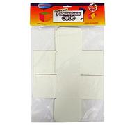 CRAFTY BITZ Children's Educational Card Shapes - 3 Dimensional Cubes - Pack of 10