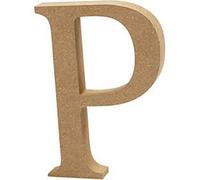 Crafty Capers 13cm Large Wooden MDF Letter Shape to Decorate - P | Wood Shapes for Crafts