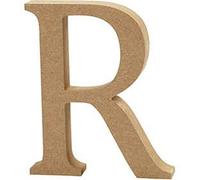 Crafty Capers 13cm Large Wooden MDF Letter Shape to Decorate - R | Wood Shapes for Crafts
