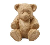 Crafty Capers 18cm Paper Mache Sitting Teddy Bear to Decopage & Decorate | Papier Mache